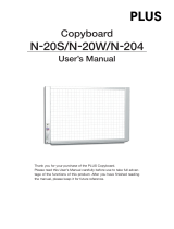 Plus N-20S, N-20W User manual