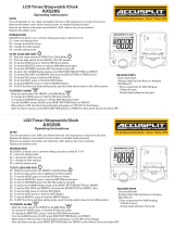 Accusplit AX520S Operating instructions