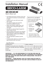 SECO-LARM SD-993B-SS Owner's manual