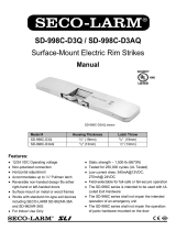 SECO-LARM SD-998C-D3AQ Owner's manual