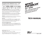 SECO-LARM SLI 259A Owner's manual