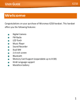 Micromax X258 Owner's manual