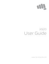 Micromax x920 Owner's manual