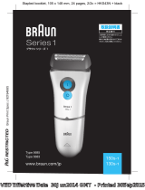 Braun 150s-1, 130s-1, Series 1 User manual
