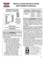 White Mountain Hearth VFP_FB Owner's manual