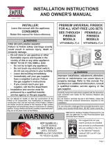 American Hearth Breckenridge Premium Multi-Sided Firebox (VFP36PB, VFP36SB) Owner's manual