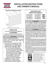 American Hearth Innsbrook Vent-Free Fireplace Inserts (VFPC20,28IN) Owner's manual