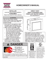 American Hearth Renegade 40 See-Through Home (DVCT40CSP) Owner's manual