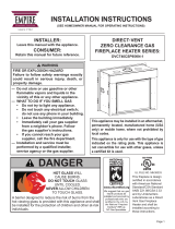 White Mountain Hearth Rushmore 40 See-Through (DVCT40CSP95K) Owner's manual