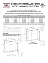 American Hearth Renegade DVCT Decorative Frames Owner's manual