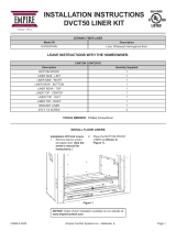 White Mountain Hearth Rushmore DVCT50 White Herringbone Brick Liner Owner's manual