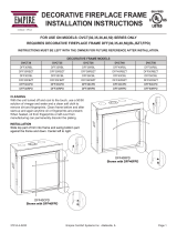 American Hearth Renegade Decorative Frame Inserts for DVCT(30,35,36,40,50) Series Which Requires Fram DFF(30,35,40,50)(BL,BZT,FPD) Owner's manual