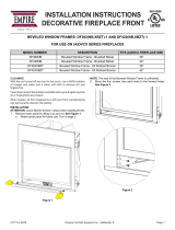 White Mountain Hearth Tahoe Luxury Clean-Face Beveled Window Frames (DF362,422(NB,XBZT)-1) Owner's manual