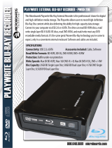 Microboards Playwrite External Blu-ray Recorder User manual