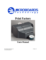 Microboards Print Factory & PF-2 Printers User manual