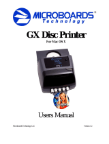Microboards GX Disc Printer User manual