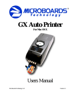 Microboards GX Auto Printer User manual