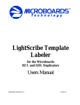 Microboards QDL-1000 LightScribe AutoLoader Template