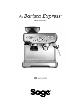 Sage BES875 & SES875 Barista Express Espresso Machine User manual