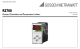 Gossen MetraWatt R2700 Operating instructions
