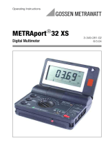 Gossen MetraWatt METRAport 32 XS Operating instructions