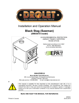 DroletBLACK STAG WOOD STOVE