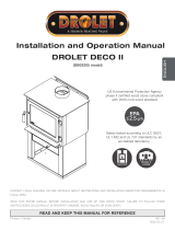 Drolet DECO II WOOD STOVE Owner's manual