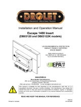 Drolet ESCAPE 1400-I WOOD INSERT User manual