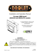 Drolet ESCAPE 1800-I WOOD INSERT User manual