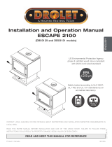 Drolet ESCAPE 2100 WOOD STOVE Owner's manual