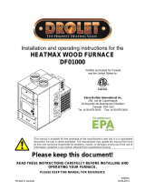 Drolet HEATMAX WOOD FURNACE User manual