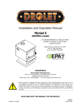 Drolet MYRIAD II WOOD STOVE Owner's manual