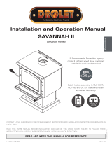 Drolet SAVANNAH II WOOD STOVE Owner's manual