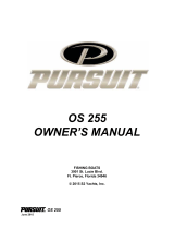 PURSUIT OS 255 Owner's manual