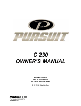 PURSUIT C 230 Owner's manual