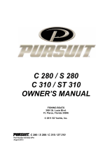 PURSUIT S 280 Owner's manual