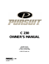 PURSUIT C 230 Owner's manual