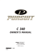 PURSUIT 2009 Center Console-340 Owner's manual