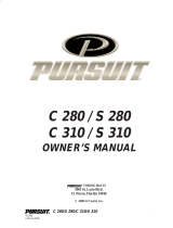 PURSUIT S 280 Owner's manual