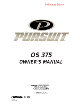 PURSUIT 2008 Offshore-375 Preliminary Owner's manual