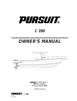 PURSUIT 2008 Center Console-280 Owner's manual