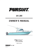 PURSUIT OS 285 Owner's manual