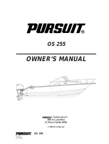 PURSUIT 2007 Offshore-255 Owner's manual