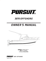 PURSUIT 2006 Offshore-3070 Owner's manual
