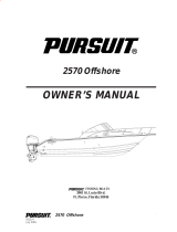 PURSUIT 2006 Offshore-2570 Owner's manual