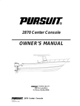 PURSUIT 2870 WALKAROUND Owner's manual