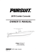 PURSUIT 2006 Center Console-2670 Owner's manual