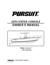 PURSUIT 2470 WALKAROUND Owner's manual