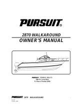 PURSUIT 2870 WALKAROUND Owner's manual