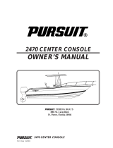 PURSUIT 2470 WALKAROUND Owner's manual